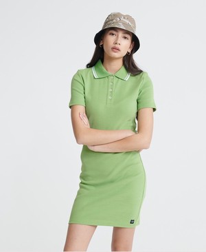 Superdry Polo Mini Női Ruhák Zöld | KBURQ1492